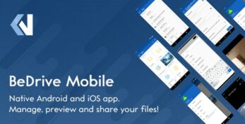 BeDrive Mobile v1.0.8 – Native Flutter Android and iOS app for File Storage PHP Script