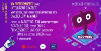 ChatBot for WooCommerce – Retargeting, Exit Intent, Abandoned Cart, Facebook Live Chat – WoowBot