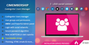 CIMembership v1.11.0 – CodeIgniter Users Manager