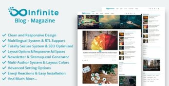 Infinite v4.4 – Blog & Magazine Script