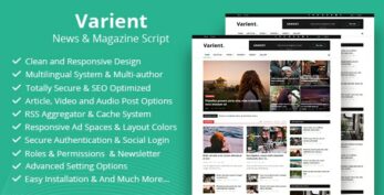 Varient v2.4.2 – News & Magazine Script