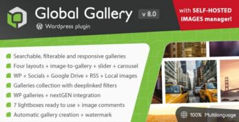 Global Gallery v8.3.5 WordPress Responsive Gallery