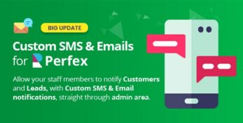 Custom SMS & Email Notifications module for Perfex CRM v2.3.4
