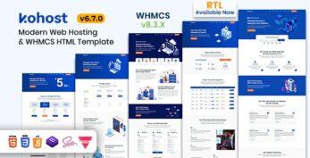 Kohost v7.0 – Modern Web Hosting & WHMCS Template