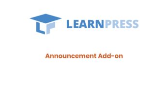LearnPress – Announcements Addon