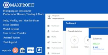 Max Profit v6.2 – Online Multipurpose Investment Platform