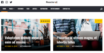 MyThemeShop Reactor WordPress Theme