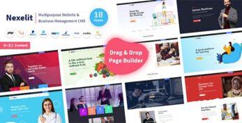 Nexelit v3.7.0 – Multipurpose Website CMS & Business CMS