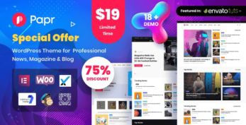 News Magazine Papr v1.5.2 – News Magazine WordPress Theme