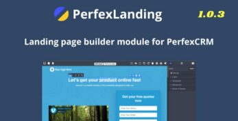 PerfexLanding v1.0.3 – LandingPage builder for PerfexCRM