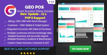 Geo POS v8.2 – Point of Sale, Billing and Stock Manager Application