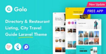 Golo v1.5.6 – Directory & Listing, City Travel Guide Laravel Theme