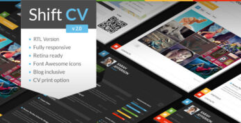 ShiftCV – Blog \ Resume \ Portfolio \ WordPress