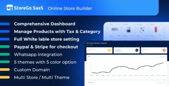 StoreGo SaaS v7.3 – Online Store Builder