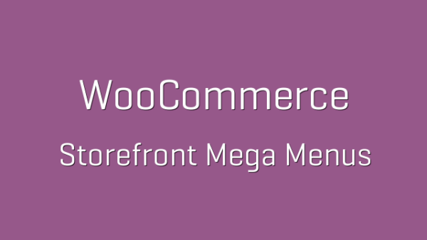 Storefront Mega Menus