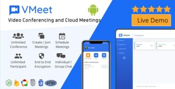 Vmeet v1.0.2 – Video Conferencing & Meeting App (Android + Admin Panel)