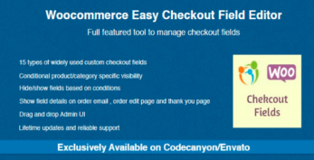 WooCommerce Easy Checkout Field Editor