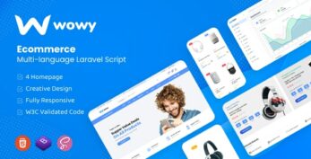 Wowy v1.30.2 – Multi-language Laravel eCommerce Script