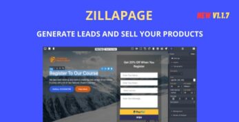 Zillapage v1.2.1 – Landing page and Ecommerce builder