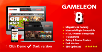 Gameleon v9.6 – WordPress Arcade Theme & News Magazine
