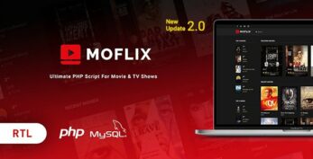 MoFlix v2.0.0 – Ultimate PHP Script For Movie & TV Shows