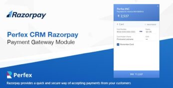 Razorpay Payment Gateway for Perfex CRM v1.0
