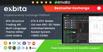 Exbita - Cryptocurrency Exchange Script. Exchange bitcoin, cryptocurrency exchange, exchange ERC20 | Miscellaneous