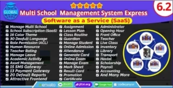 Global v6.2 – Multi School Management System Express