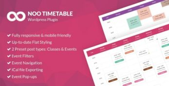 Noo Timetable – Responsive Calendar
