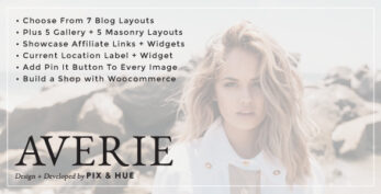 Averie v2.5 – A Blog & Shop Theme
