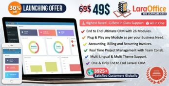 LaraOffice – Ultimate CRM and Project Management System (27 July 2024)