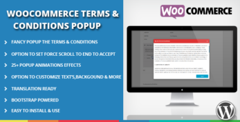 WooCommerce Terms and Conditions Popup