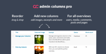 Admin Columns Pro WooCommerce Columns