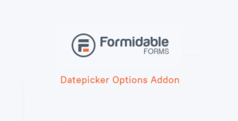 Formidable Forms – Datepicker Options