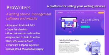 ProWriters v2.0 – Sell writing services online