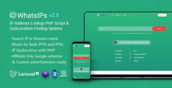WhatsIPs v2.5 – IP Address Lookup PHP Script