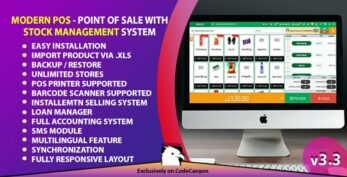 Modern POS v3.3 – Point of Sale with Stock Management System