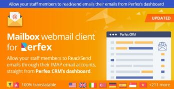 Mailbox v2.0.3b – Webmail based e-mail client module for Perfex CRM