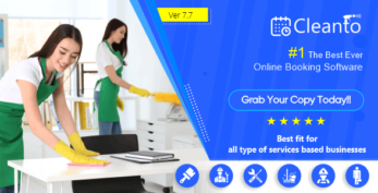 Cleanto v8.2 – Online bookings management system for maid services and cleaning companies