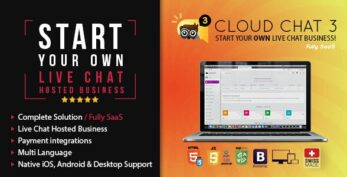 Cloud Chat 3 v3.1.4 – SaaS – Live Support Chat Business