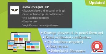 OneSignal PHP Push Notification Panel v1.5