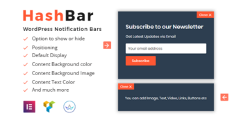 HashBar Pro – WordPress Notification Bar