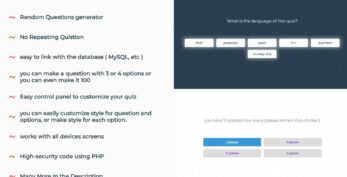 CodeSter v.1.0 PHP Random Quiz Maker