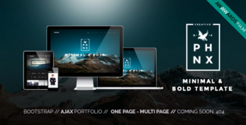 Phoenix v1.5 – WordPress Minimal Multipurpose Portfolio with Visual Composer