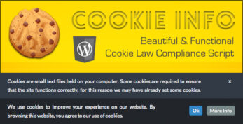 Cookie Info WP - Cookie Law Compliance Script