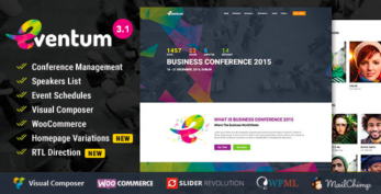 Eventum – Conference & Event WordPress Theme
