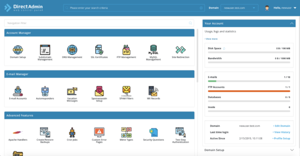 Direct Admin Extended v3.9.1