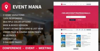 Event Management WordPress Theme v1.9.7