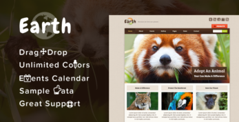 Earth v4.4 – Eco/Environmental NonProfit WordPress Theme