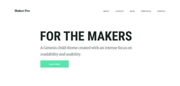 StudioPress Maker Pro Genesis WordPress Theme v1.0.1